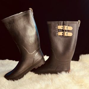 Black Rain Boot Wellies (New)